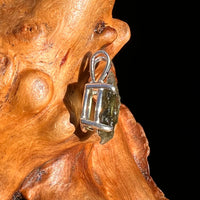 Raw Moldavite Pendant Sterling Silver #7462-Moldavite Life