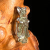 Raw Moldavite Pendant Sterling Silver #7465-Moldavite Life