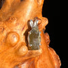 Raw Moldavite Pendant Sterling Silver #7467-Moldavite Life