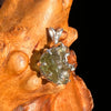 Raw Moldavite Pendant Sterling Silver #7469-Moldavite Life