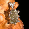 Raw Moldavite Pendant Sterling Silver #7470-Moldavite Life
