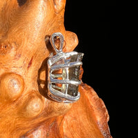 Raw Moldavite Pendant Sterling Silver #7470-Moldavite Life