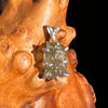 Raw Moldavite Pendant Sterling Silver #7470-Moldavite Life