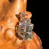 Raw Moldavite Pendant Sterling Silver #7472-Moldavite Life