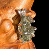 Raw Moldavite Pendant Sterling Silver #7474-Moldavite Life