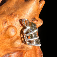 Raw Moldavite Pendant Sterling Silver #7474-Moldavite Life