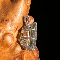 Raw Moldavite Pendant Sterling Silver #7475-Moldavite Life