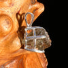 Raw Moldavite Pendant Sterling Silver #7482-Moldavite Life