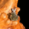 Raw Moldavite Pendant Sterling Silver #7484-Moldavite Life