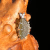 Raw Moldavite Pendant Sterling Silver #7491-Moldavite Life