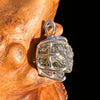 Raw Moldavite Pendant Sterling Silver #7494-Moldavite Life