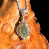 Raw Moldavite Pendant Sterling Silver #7496-Moldavite Life