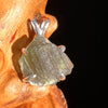 Raw Moldavite Pendant Sterling Silver #7498-Moldavite Life