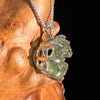 Raw Moldavite Pendant Sterling Silver #7503-Moldavite Life