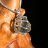 Raw Moldavite Pendant Sterling Silver #7505-Moldavite Life