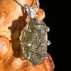 Raw Moldavite Pendant Sterling Silver #7506-Moldavite Life