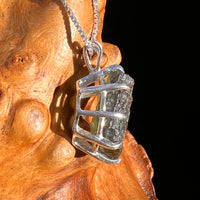 Raw Moldavite Pendant Sterling Silver #7506-Moldavite Life