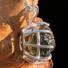 Raw Moldavite Pendant Sterling Silver #7554-Moldavite Life