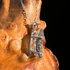 Raw Moldavite Pendant Sterling Silver #7578-Moldavite Life