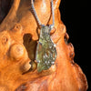 Raw Moldavite Pendant Sterling Silver #7581-Moldavite Life