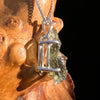 Raw Moldavite Pendant Sterling Silver #7582-Moldavite Life