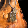Raw Moldavite Pendant Sterling Silver #7582-Moldavite Life