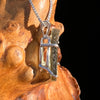 Raw Moldavite Pendant Sterling Silver #7583-Moldavite Life
