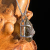 Raw Moldavite Pendant Sterling Silver #7584-Moldavite Life
