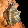 Raw Moldavite Pendant Sterling Silver #7585-Moldavite Life
