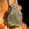 Raw Moldavite Pendant Sterling Silver #7588-Moldavite Life