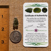 Raw Moldavite Pendant Sterling Silver #7596-Moldavite Life