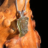 Raw Moldavite Pendant Sterling Silver #7600-Moldavite Life