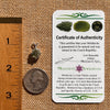 Raw Moldavite Pendant Sterling Silver #7686-Moldavite Life