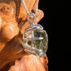 Raw Moldavite Pendant Sterling Silver #7697-Moldavite Life
