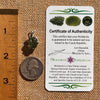 Raw Moldavite Pendant Sterling Silver #7697-Moldavite Life
