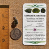 Raw Moldavite Pendant Sterling Silver #7698-Moldavite Life