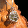 Raw Moldavite Pendant Sterling Silver #7699-Moldavite Life