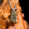 Raw Moldavite Pendant Sterling Silver #7811-Moldavite Life