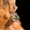 Raw Moldavite Pendant Sterling Silver #7814-Moldavite Life
