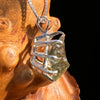 Raw Moldavite Pendant Sterling Silver #7815-Moldavite Life