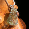 Raw Moldavite Pendant Sterling Silver #7819-Moldavite Life