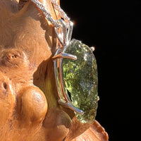 Raw Moldavite Pendant Sterling Silver #7831-Moldavite Life