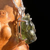 Raw Moldavite Pendant Sterling Silver #7833-Moldavite Life