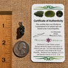 Raw Moldavite Pendant Sterling Silver #7833-Moldavite Life