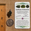 Raw Moldavite Pendant Sterling Silver #7843-Moldavite Life