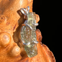 Raw Moldavite Pendant Sterling Silver #8082-Moldavite Life