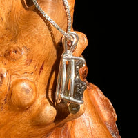 Raw Moldavite Pendant Sterling Silver #8633-Moldavite Life