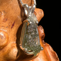Raw Moldavite Pendant Sterling Silver #8645-Moldavite Life