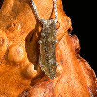 Raw Moldavite Pendant Sterling Silver #8755-Moldavite Life
