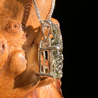 Raw Moldavite Pendant Sterling Silver #8764-Moldavite Life